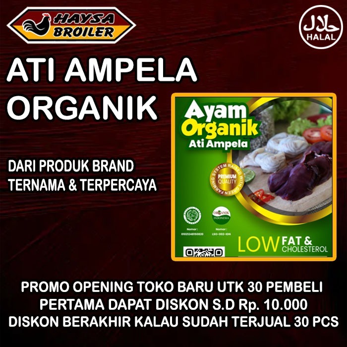 

Hati Ati Ampela Ayam Organik 500 Gr