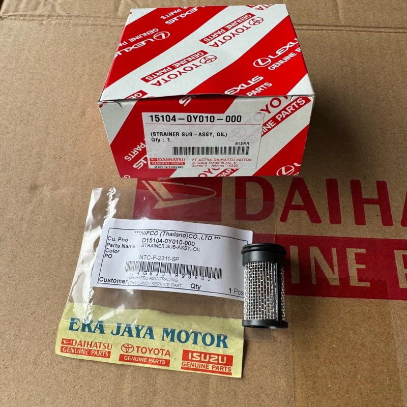 strainer stainer saringan filter oli carter mesin calya sigra 1200cc-agya ayla 1200cc original