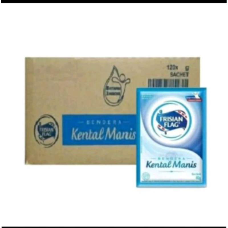 

Frisian Flag Susu Kental Manis [38 g/ 1 20 Sachet/Karton]