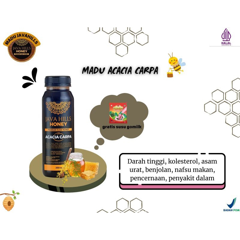 

MADU ACASIA CARPA JAVAHILLS HONEY 330ml | Madu Murni 100% Asli
