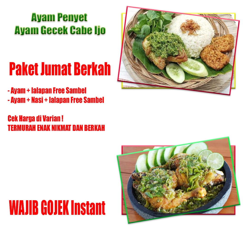 

Nasi Box ekonomis - nasi bok jumat berkah - nasi kotak ayam gecek cabe ijo free lalapan termurah
