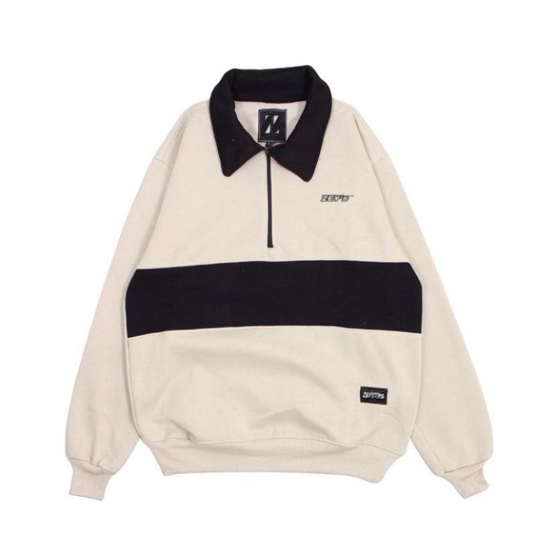 Jaket Hoodie Rugby Crewneck Original pria wanita - Hoodie vintage Premium