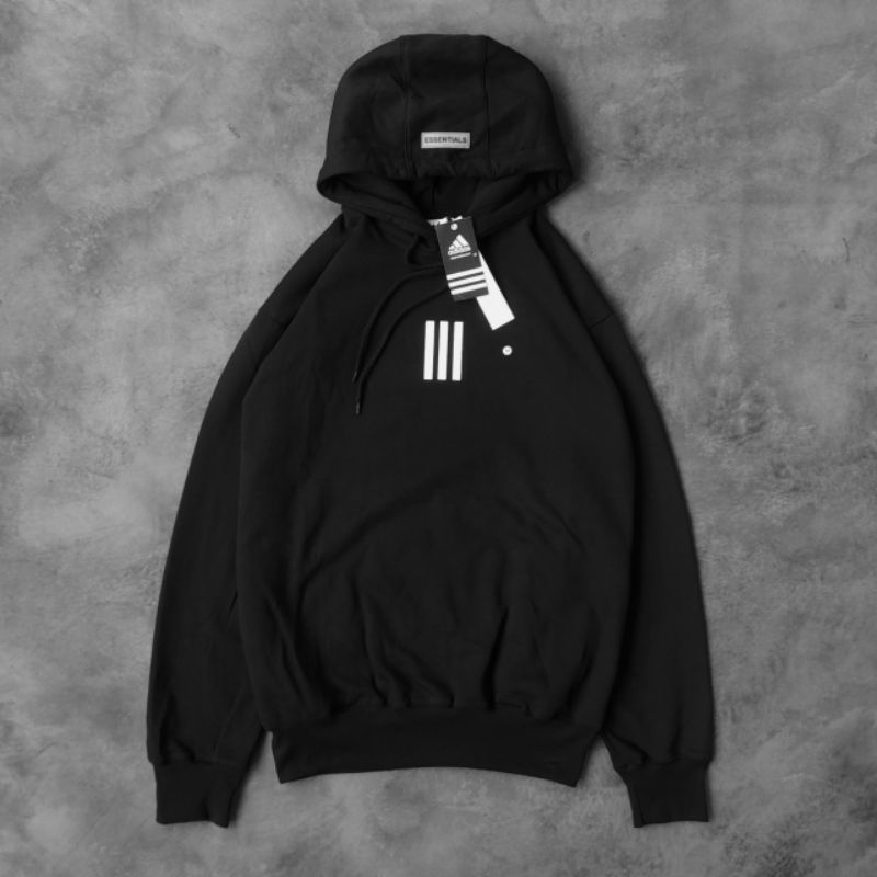 Hoodie Adidas x Essentials Tristripe Classic Fulltag Label