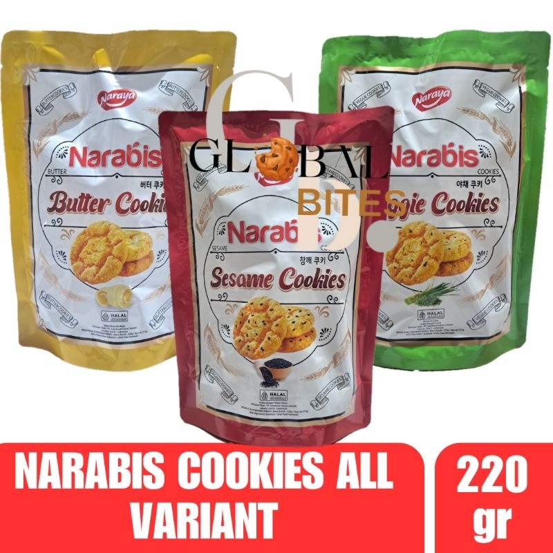 

Naraya Narabis Cookies 220gr Butter Sesame Veggie