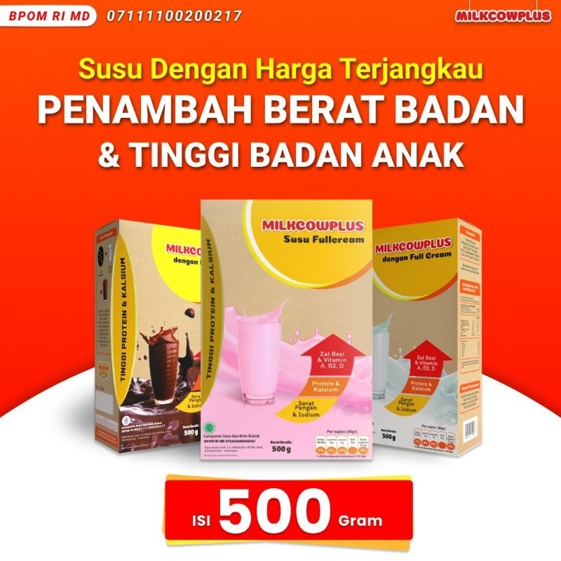

MILKCOWPLUS SUSU GEMUK DAN TINGGI BADAN 500gr