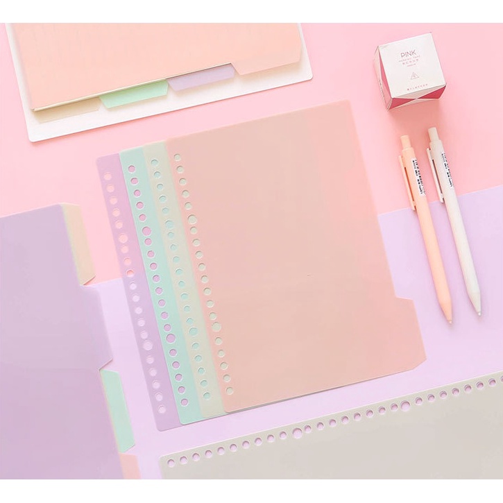 

GOGO ORDER Morandi Pastel ART Divider Pembatas Binder Warna Pastel
