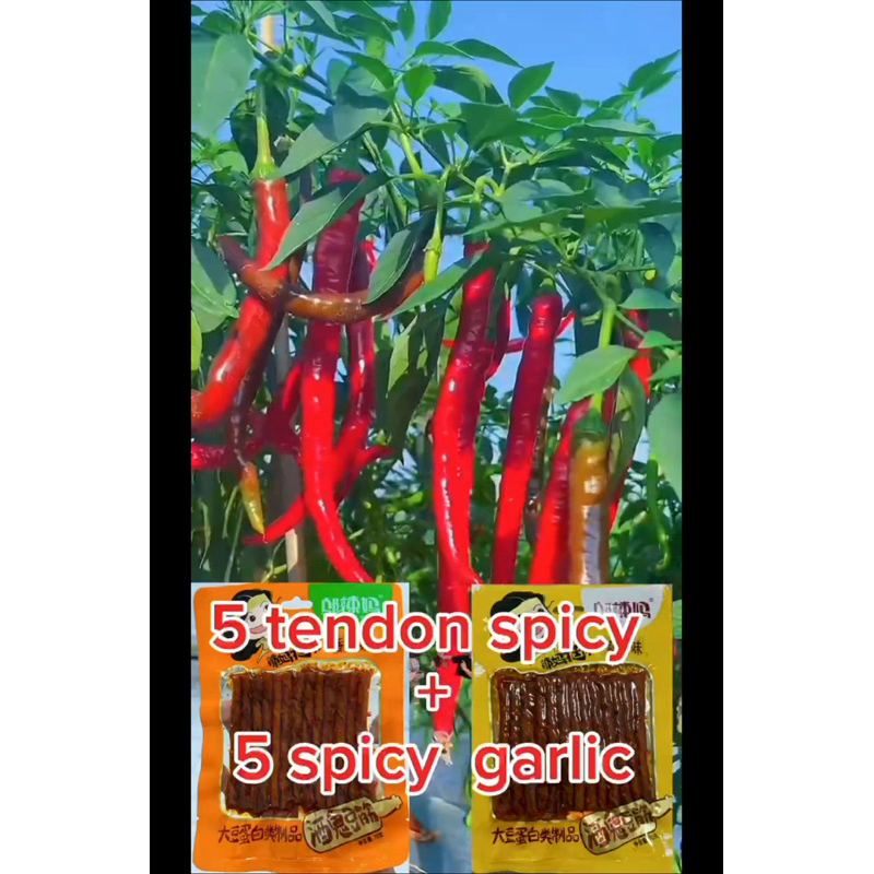 

cemilan Spicy LaTiao 10 pcs 70gr(5 Spicy+5 garlic)enak pedas food halal