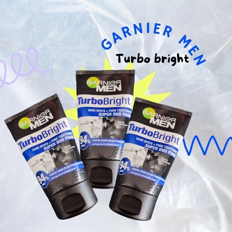 Garnier Men Facial Wash Turbo Bright 100 ML