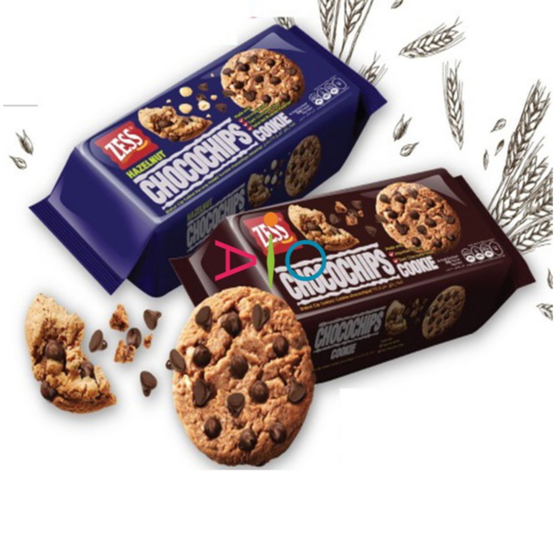 

ZESS Chocochips Cookie | Biskuit Cip Coklat Kacang Hazel 150g