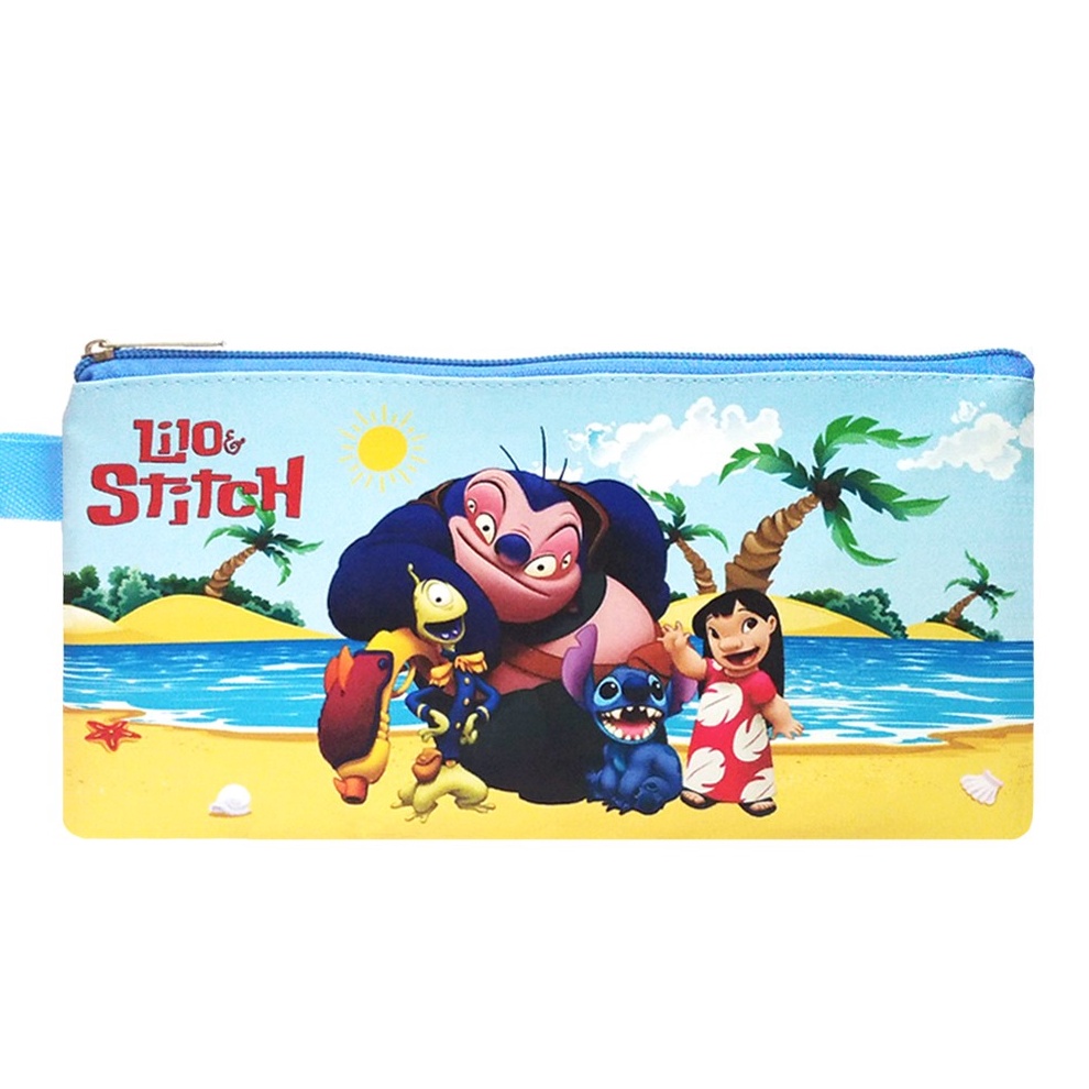 

AWAS ADA Mini Case Lilo Stitch Biru Muda Pencil Case Stationary Organizer Suvenir Bonus Souvenir