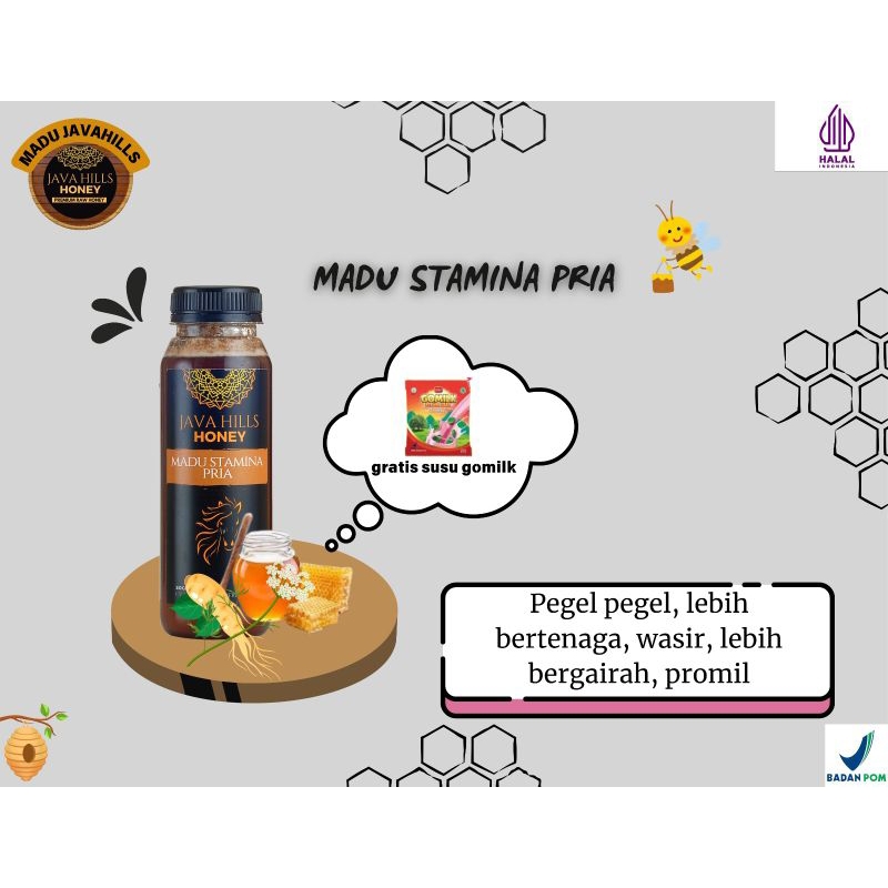 

MADU STAMINA PRIA DEWASA JAVA HILLS HONEY 330ml