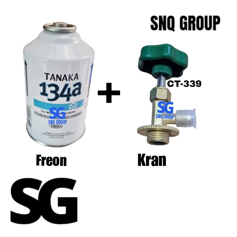 Freon ac mobil R134a TANAKA + Kran
