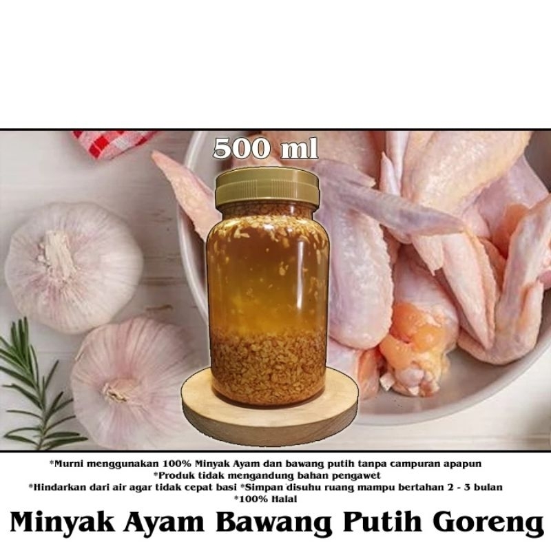 

Minyak Ayam Bawang Putih Goreng Spesial 500 ml