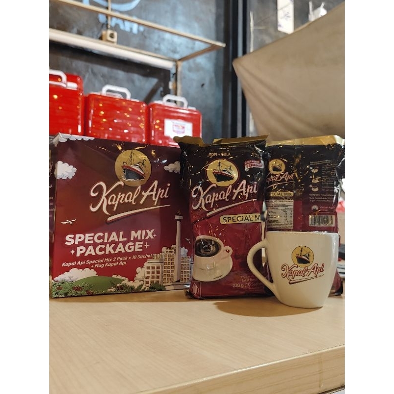 

Paket Coffee Kapal Api/ SPESIAL MIX PACKAGE free gelas