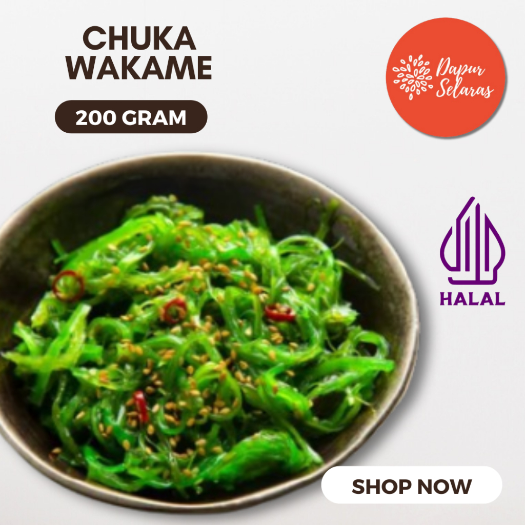

Chuka Wakame Rumput Laut / Seaweed 200 Gram