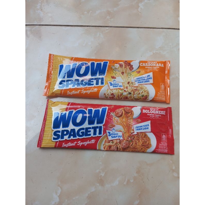 

Wow spageti instant spaghetti dari Mayora.