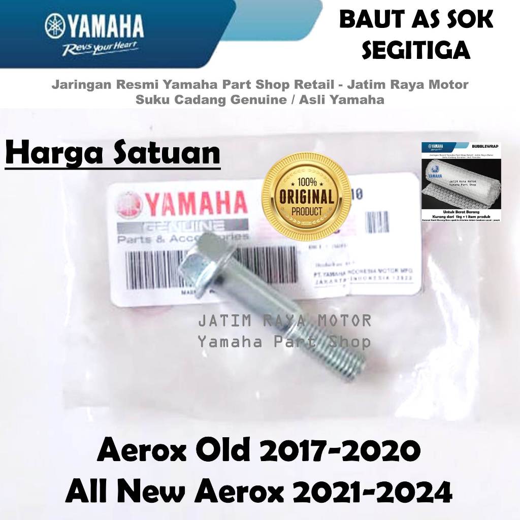 Baut Bolt As Sok Segitiga All New Aerox Old Asli Ori Yamaha Surabaya