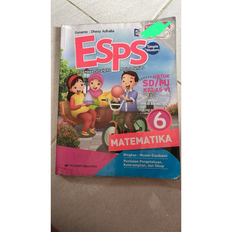 ESPS Matematika kelas 6 bekas layak pakai