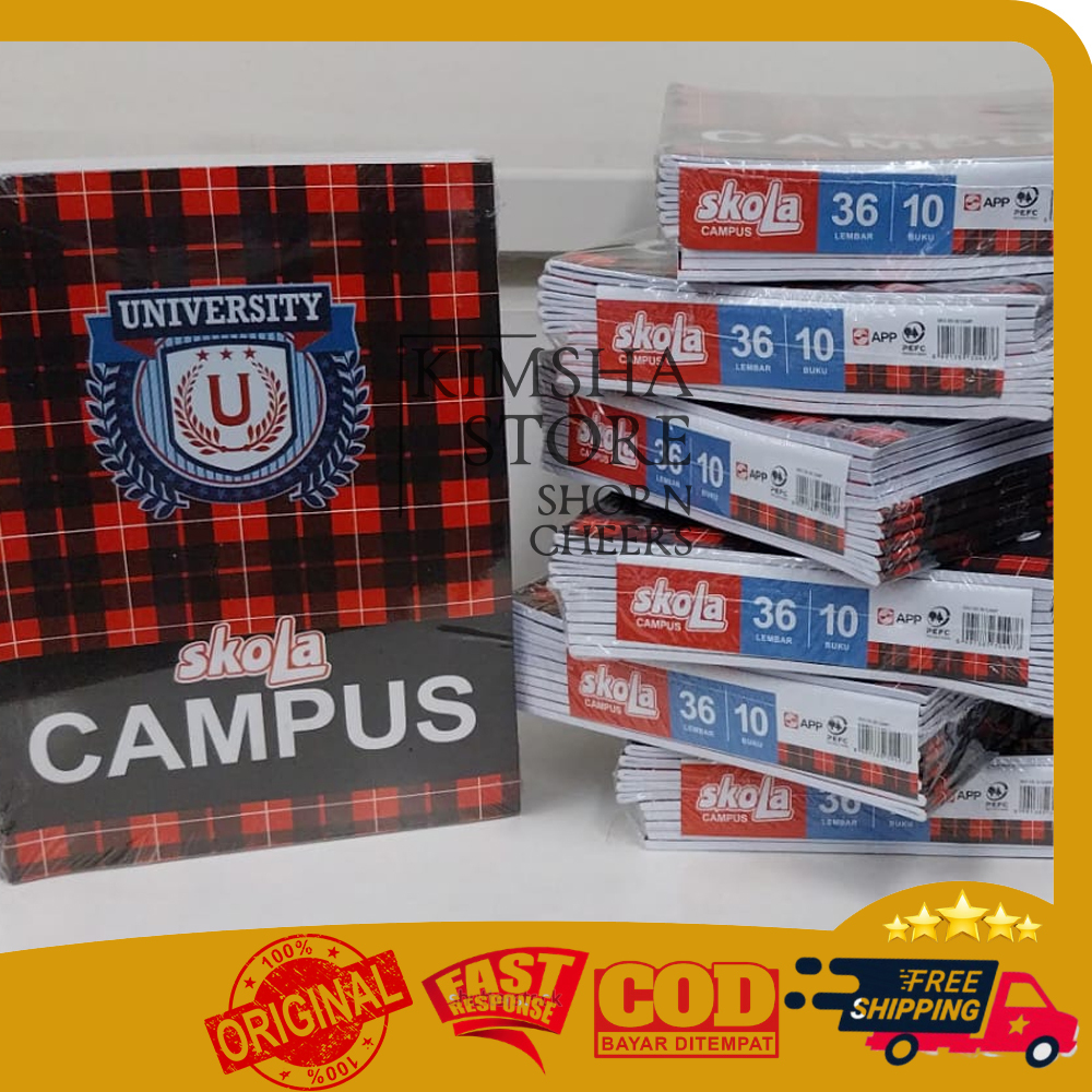

Buku Tulis Skola Campus Office Stationery ATK Buku Sekolah Book Kampus Study Notebook