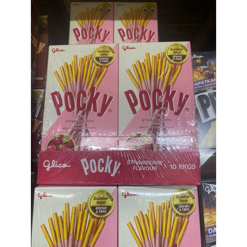 

Pocky biscuit strawberry 45gr