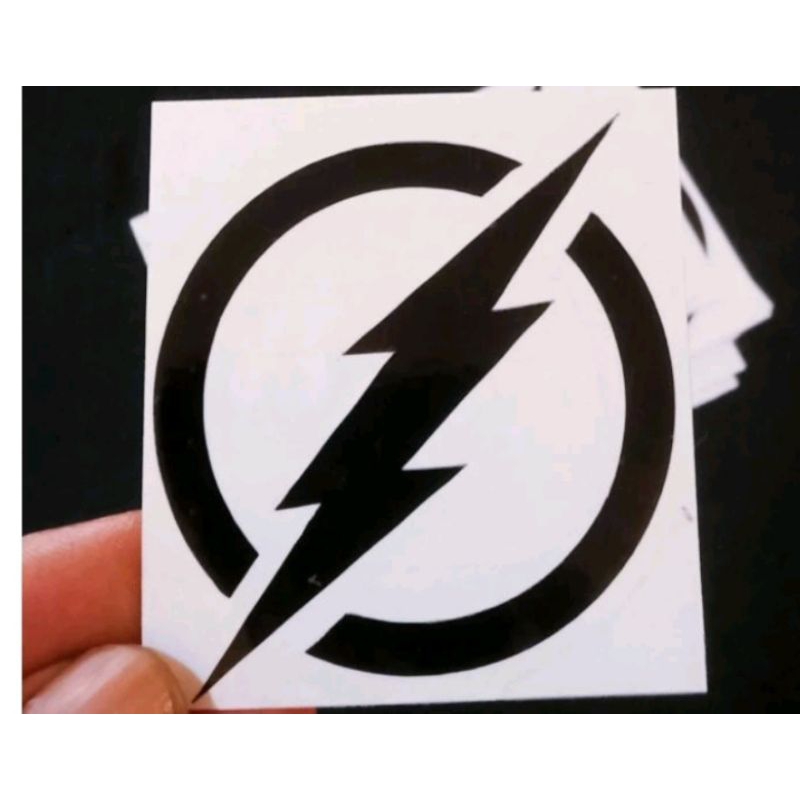 

sticker cutting STICKER PETIR LINGKARAN sticker logo