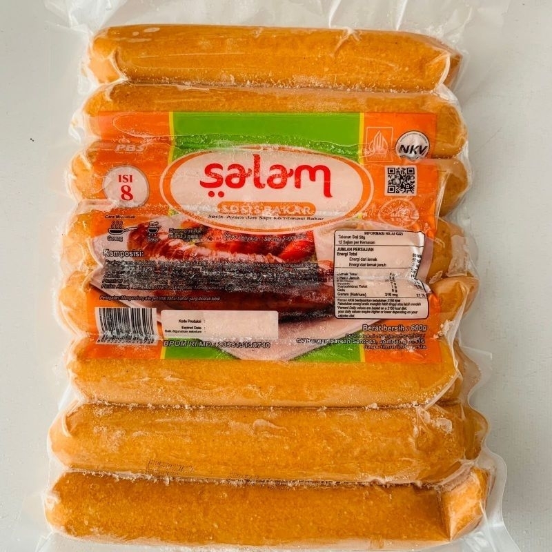 

Sosis Salam Jumbo Isi 8 pcs Berat 500 gr