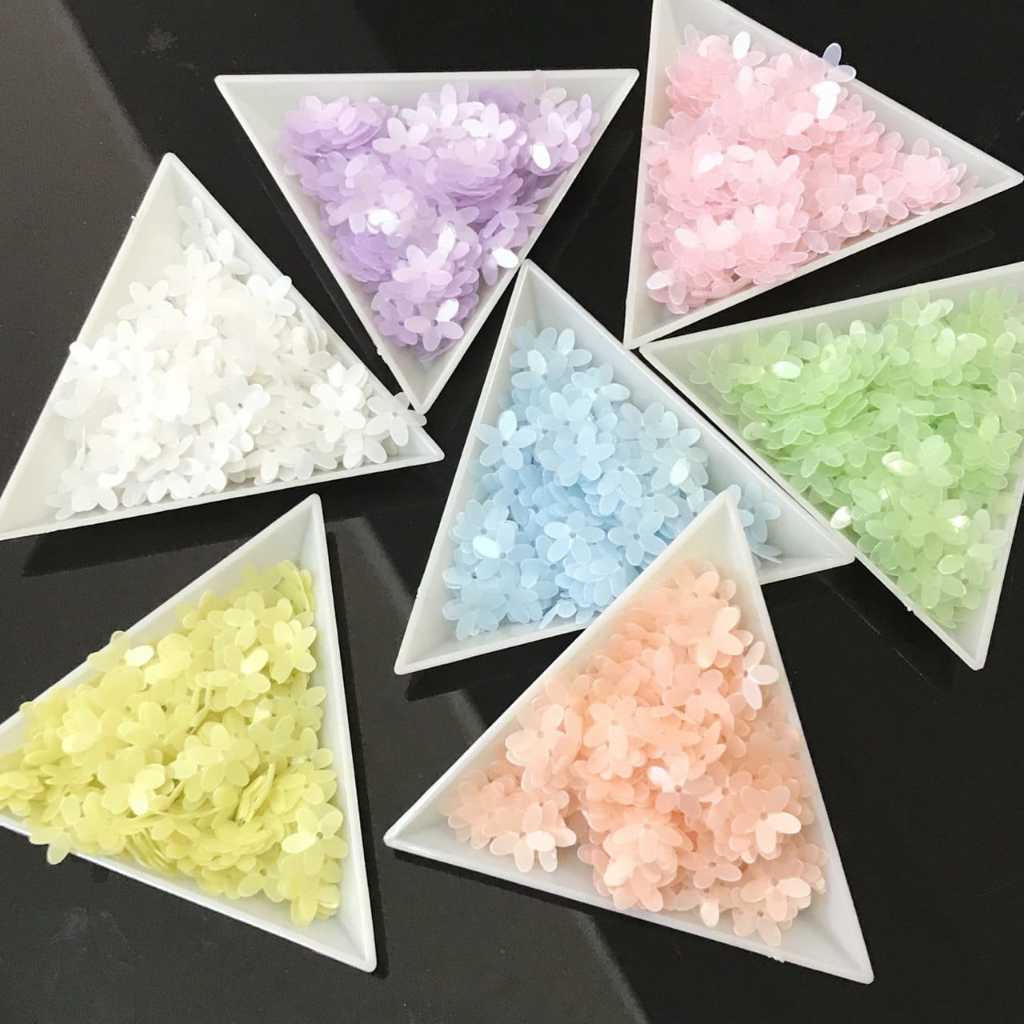 8 GRAM - PAYET RAMBOCI BUNGA SERUNI / SEQUIN BUNGA / BORCI PRAKARYA