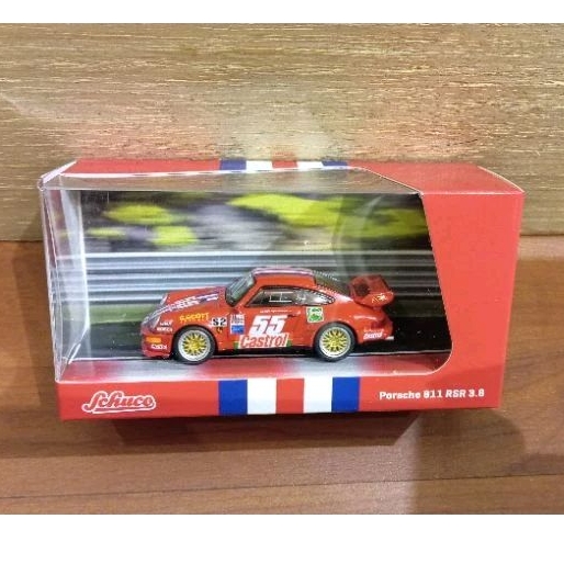TARMAC WORKS X SCHUCO PORSCHE 911 RED #55 TARMACWORKS