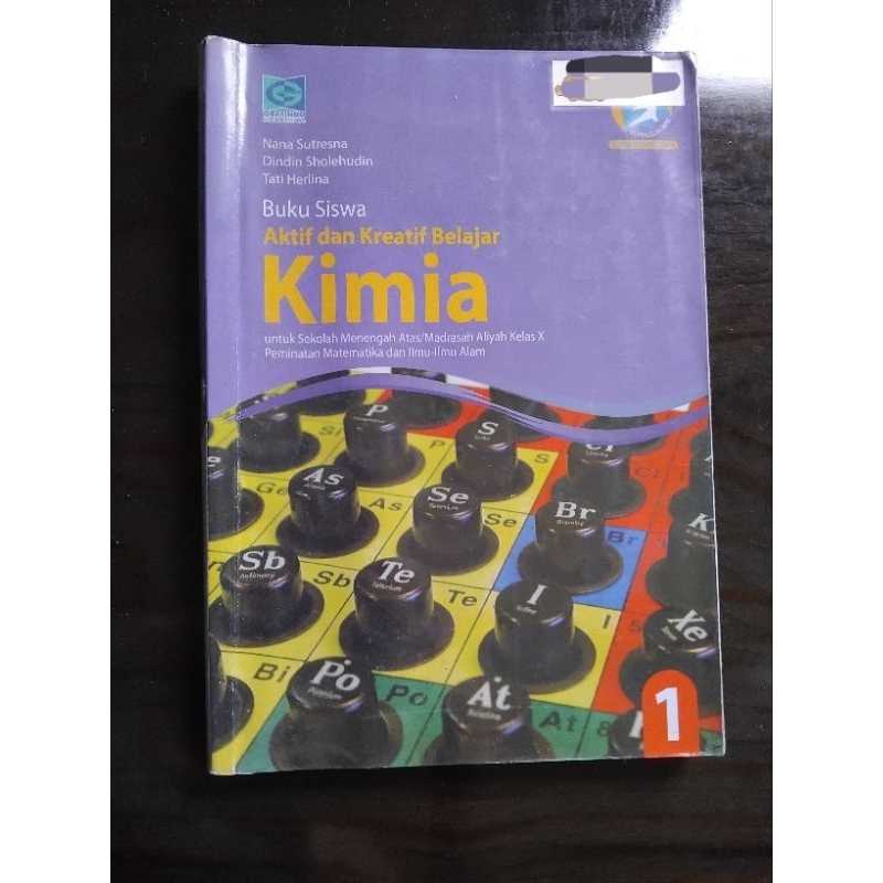 BUKU KIMIA KELAS 10 X 1 GRAFINDO AIM ABDULKARIM KURIKULUM 2013 EDISI REVISI