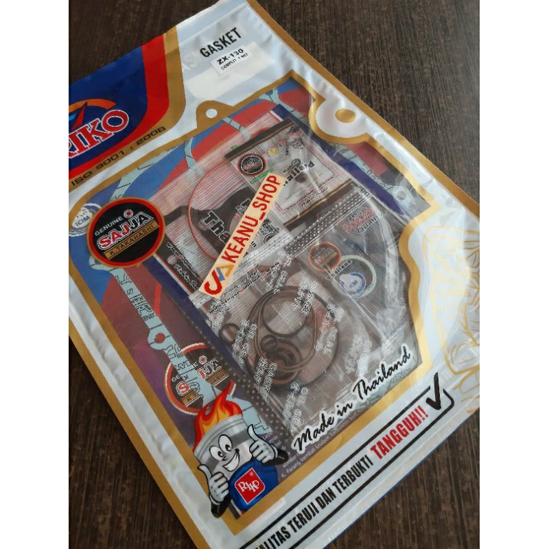 PAKING FULSET ZX 130 TOP SET KAWASAKI ZX 130 PERPAK MESIN ZX 130 PAKING/PERPAK KOPLING MAHNET ZX 130