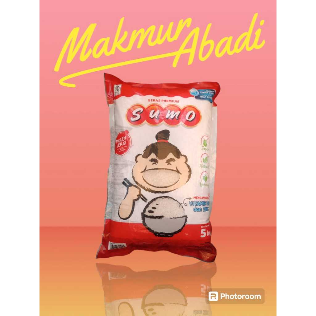 

BERAS SUMO KEMASAN MERAH 5 Kg (Original) || Makmur Abadi Official Store