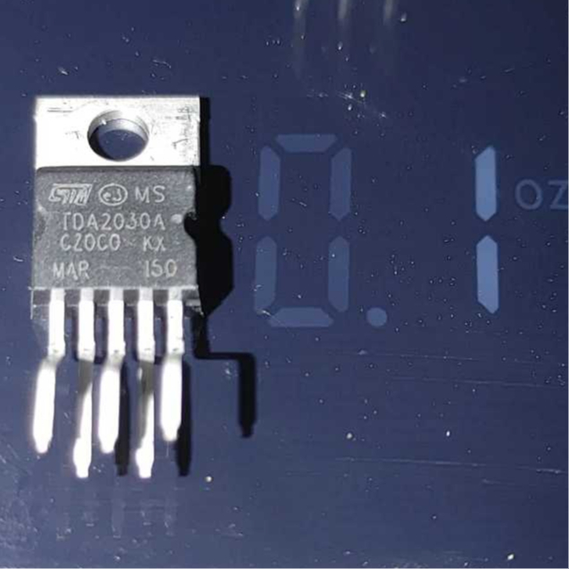 TDA2030A IC Power Amplifier  1 channel X 18 watt Single Power Amplifier Brand ST OEM China