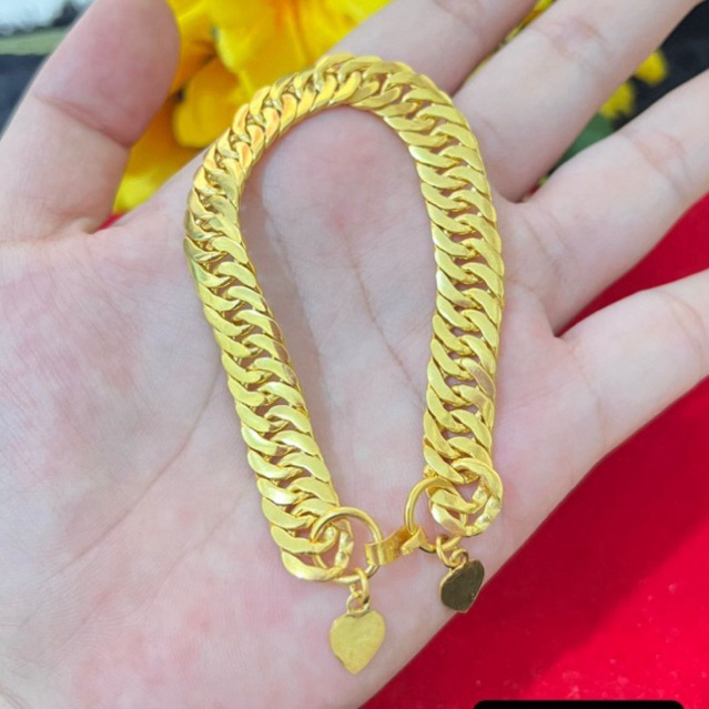 GELANG SISIK NAGA KOIN 91 LAPIS EMAS 24k