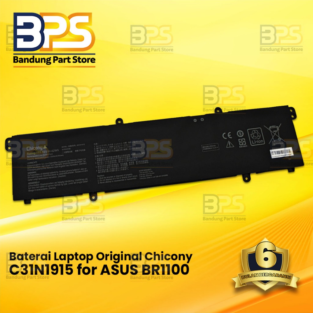 Baterai CHICONY for Expertbook BR1100 B1 B1400 B1400CE C31N1915 B31N1915 Ori