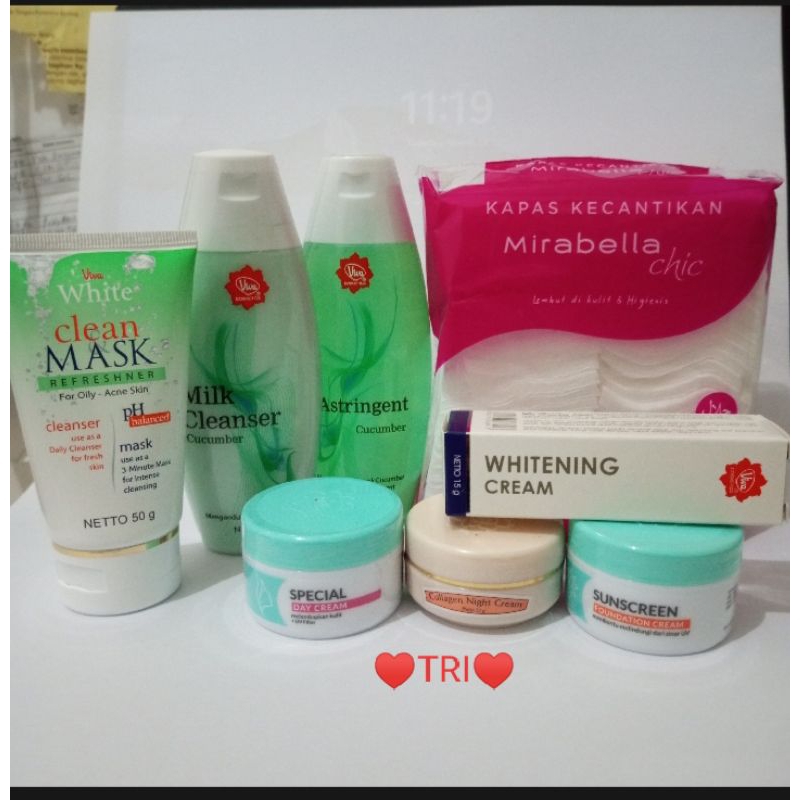 ♥️TRI♥️ Viva Anti Wrinkle Cream | Collagen Day Night Cream | Sunscreen Foundation | Skin Food Alas B