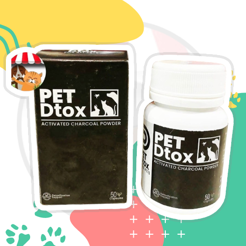 PET Dtox Obat Keracunan Kucing Anjing Diare Kembung Norit Hewan Activa
