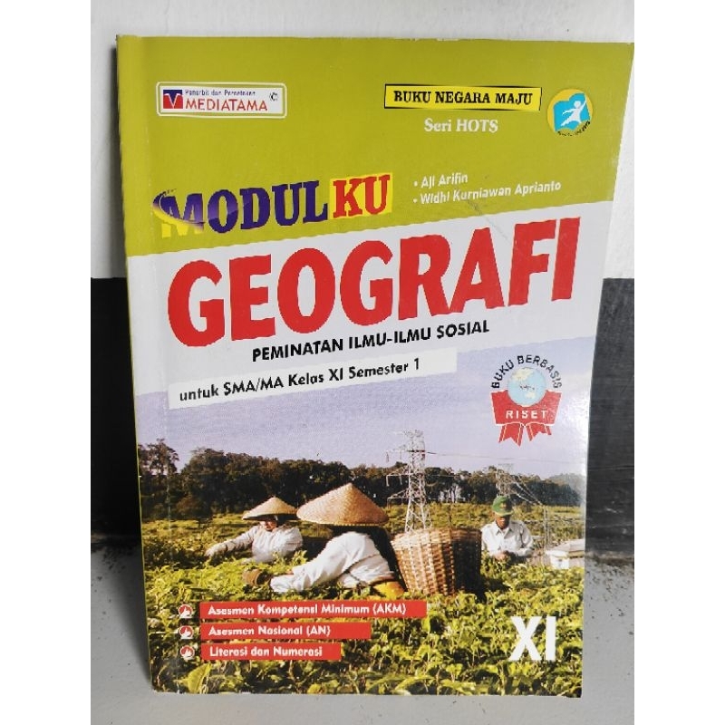 Buku second Modul Mediatama Geografi Kelas 11 semester 1