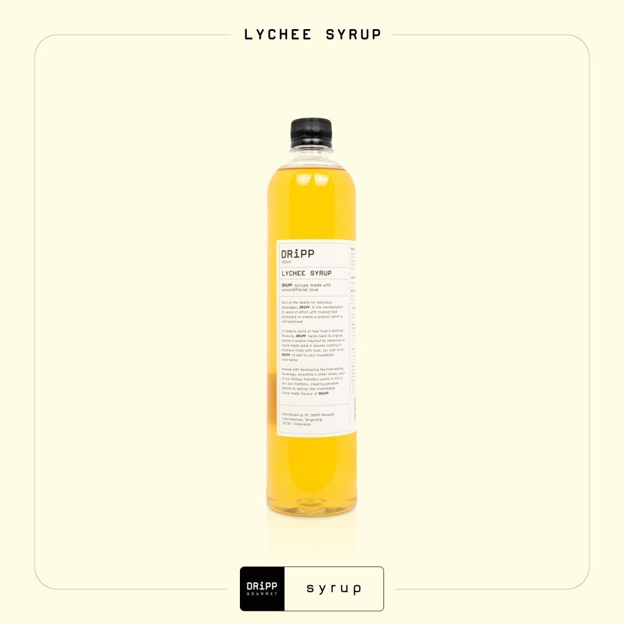 

Dripp Syrup Lychee 760 ML - Rasa Leci 760 ML