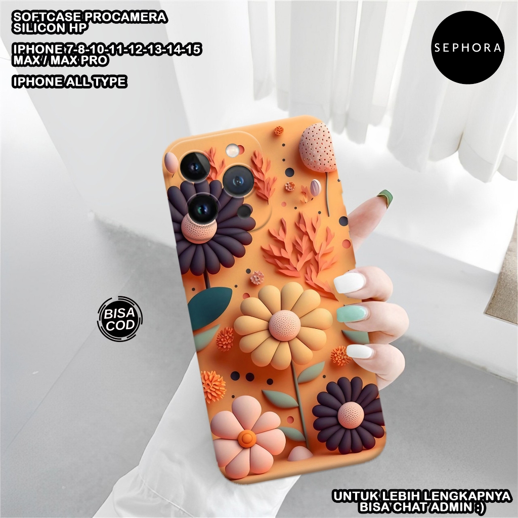 Softcase IPHONE X/XR/11/12/13/14/15  - Sephora - Fashion Case BUNGA - Softcase IPHONE X/XR/11/12/13/