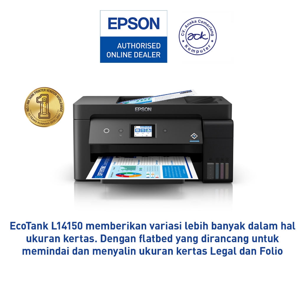 Printer Epson L14150 Eco Tank A3+ PSC Fax WiFi Duplex