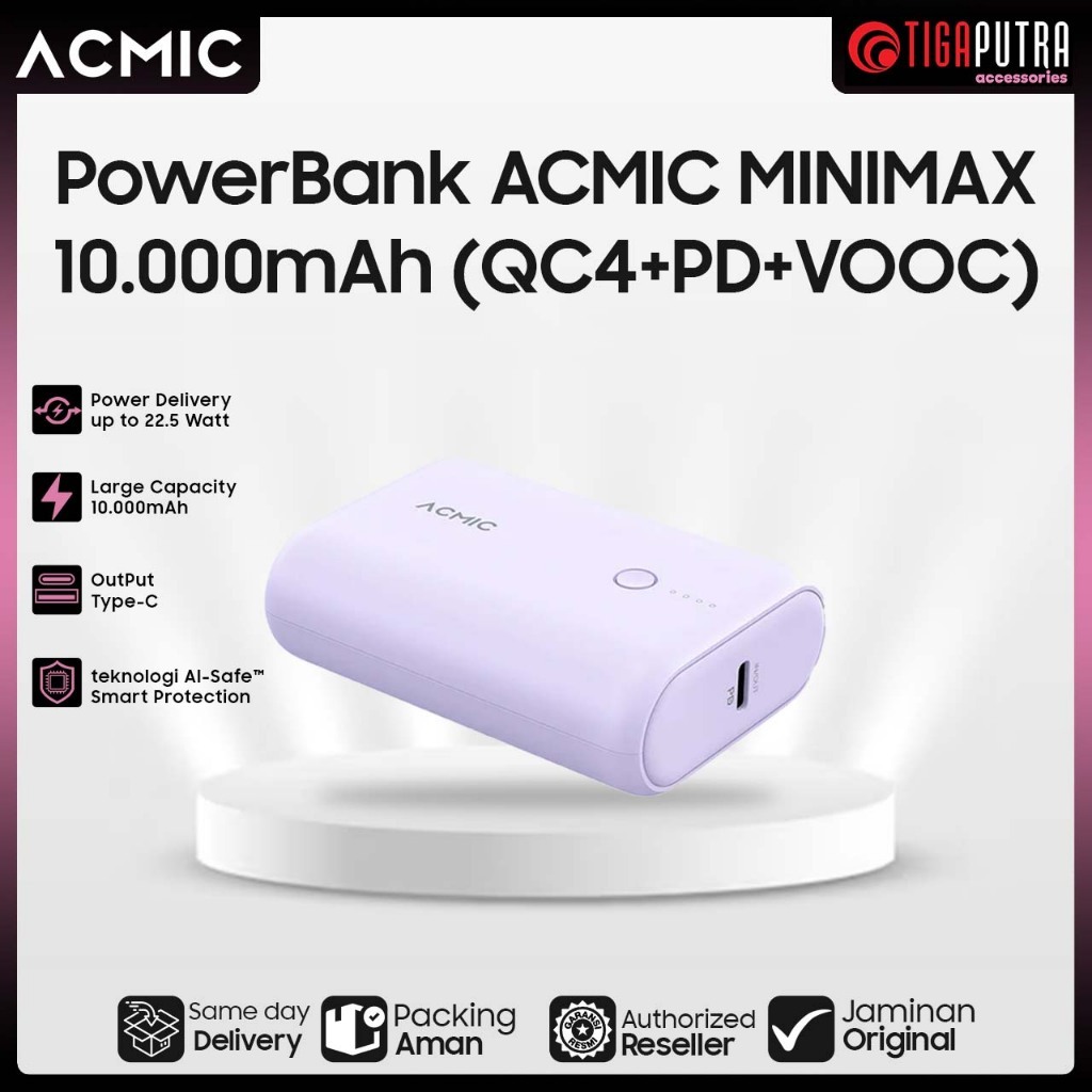 ACMIC Powerbank MINIMAX 10000mAh (QC4+PD+VOOC)
