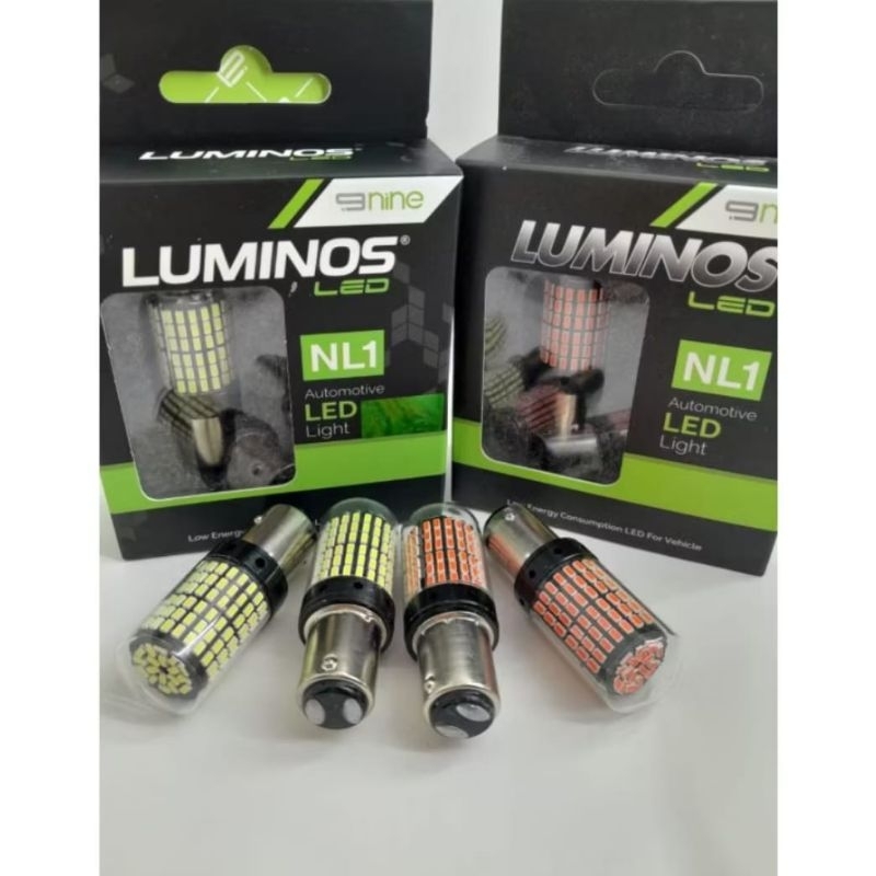 STOP REM/LAMPU REM NINE luminos led ORI  Mobil/Motor  S25 144titik