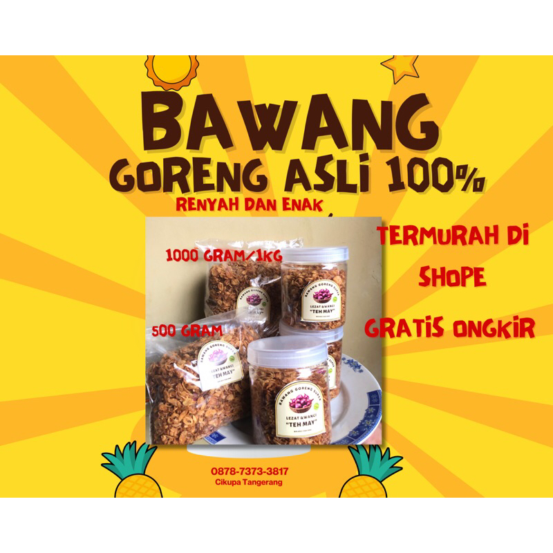 

Bawang goreng asli 500 gram