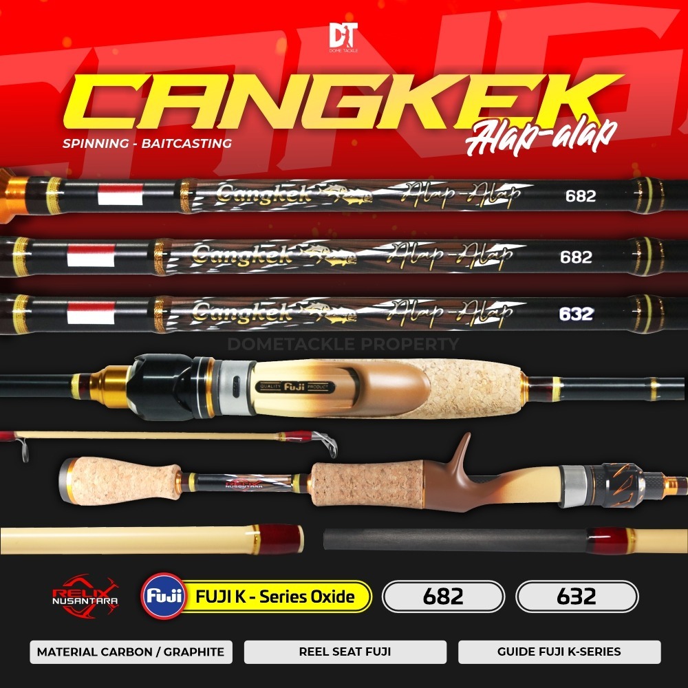 CANGKEK ALAP ALAP JORAN RELIX NUSANTARA JAGERO JORAN PANCING ROD UL ULTRALIGHT SPINNING BAITCASTING 