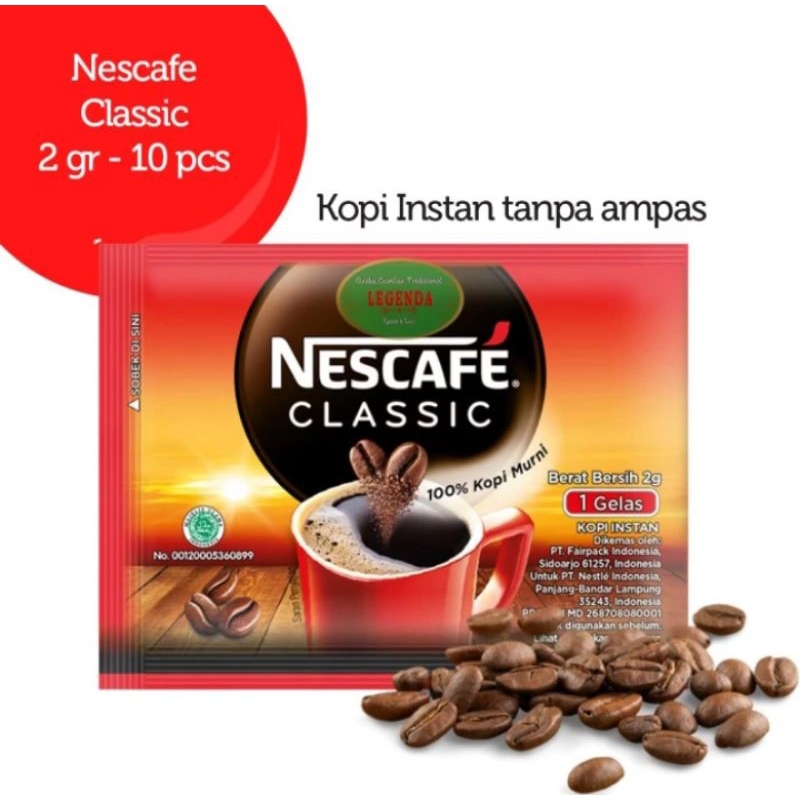 

Kopi NESCAFE Classic 1 Renceng / Kopi NESCAFE Classic Sachet