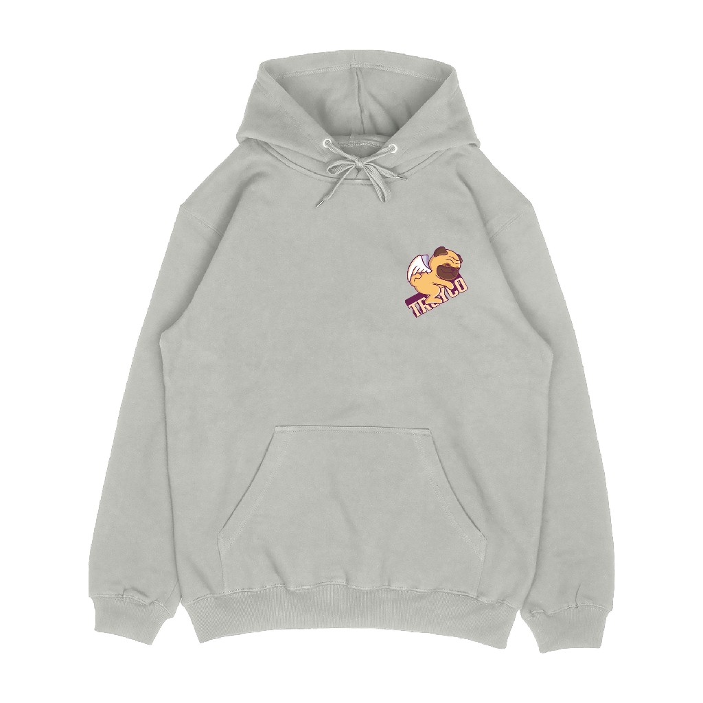 Troy Company Hoodie White Pearl Puppy Angel - Sweater Hoodie Pria KH 2630