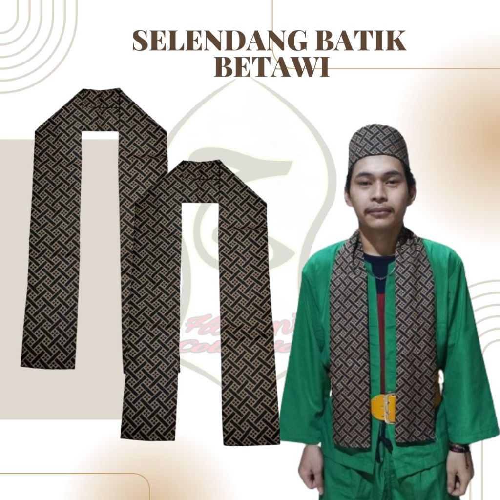 Ready- Selendang Cukin Syal Batik Betawi/Cukin Betawi/Cukin Batik/Cukun Batik