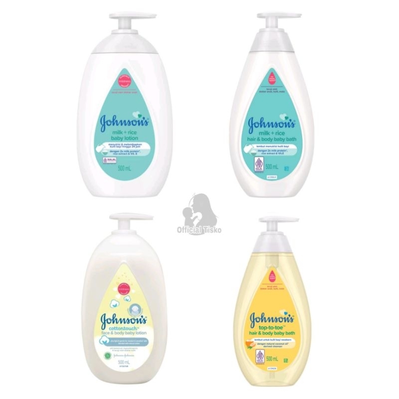Johnson's Baby Lotion 500ml | Johnson's Hair & Body Sabun Mandi Bayi 500ml