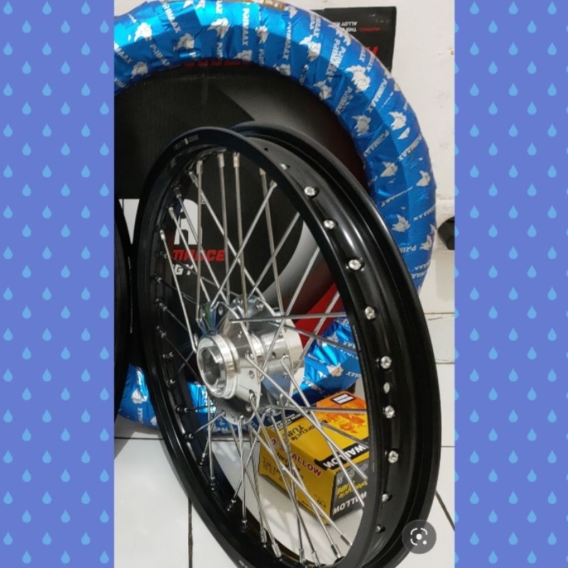 Paketan Depan Velg TDR Ring 17/140  Vixion New/ Vixion old/ Mio / Fizr /  Vega / MX old / MX new / v