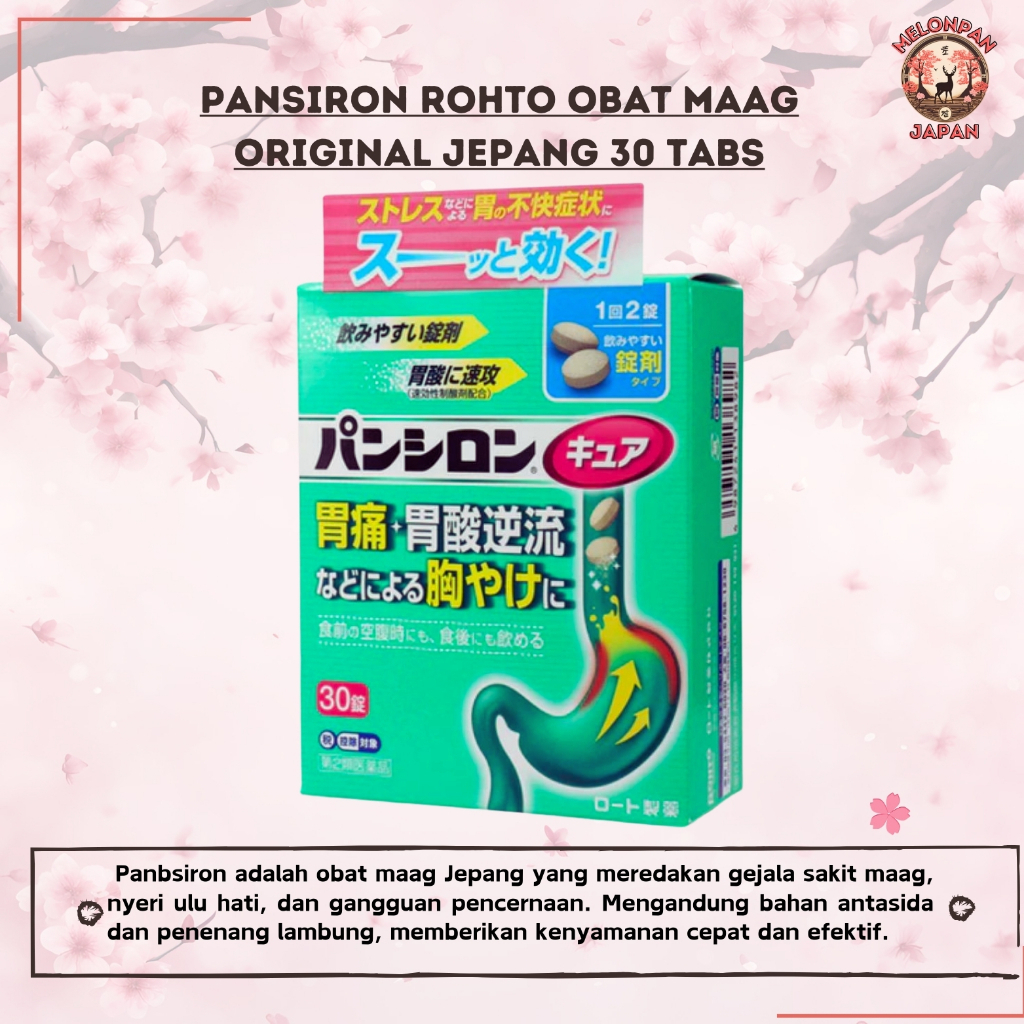 Pansiron Rohto Obat Maag Jepang 30 tabs